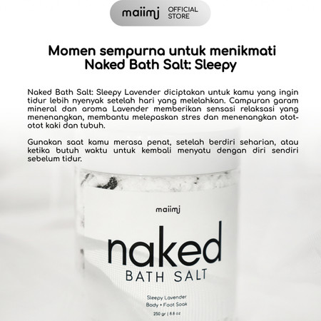 Akselerator Perintis Ganesha Maiimi Naked Bath Salt Sleepy Lavender