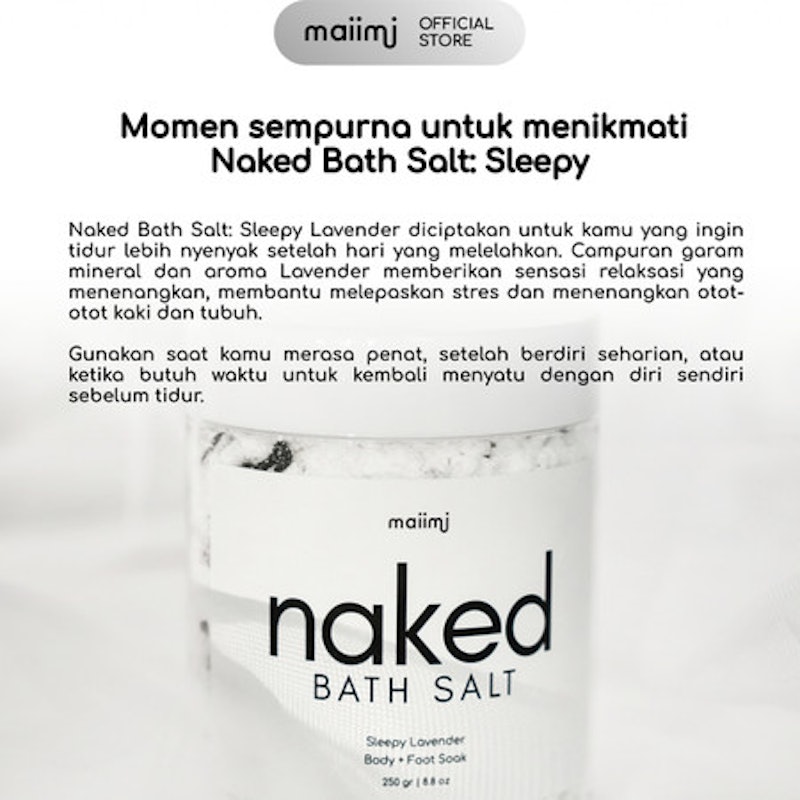 Maiimi Naked Bath Salt Sleepy Lavender 3