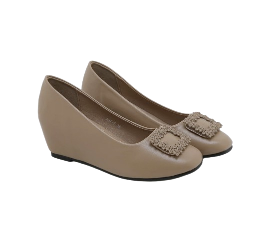 Bozka Sepatu Wedges Wanita Formal ｜ AMT7