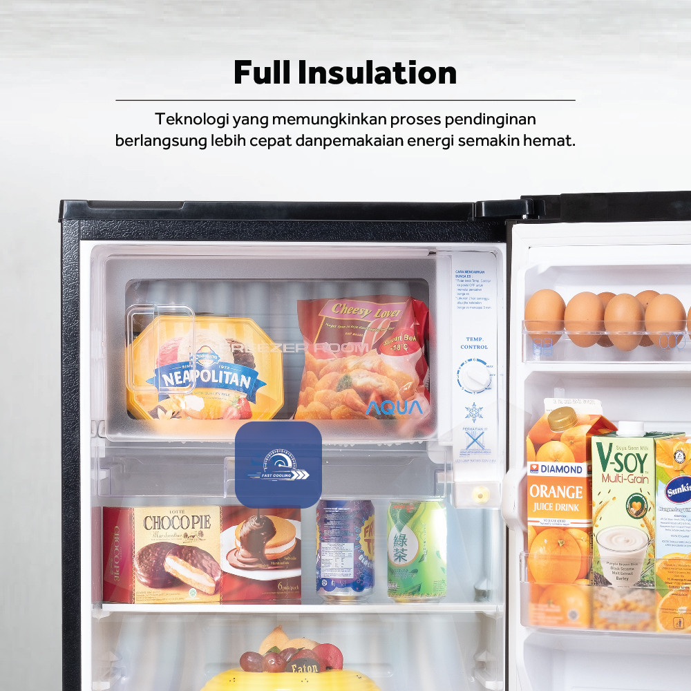 AQUA Japan AQUA Kulkas Portable 47L AQR-D50F(S)