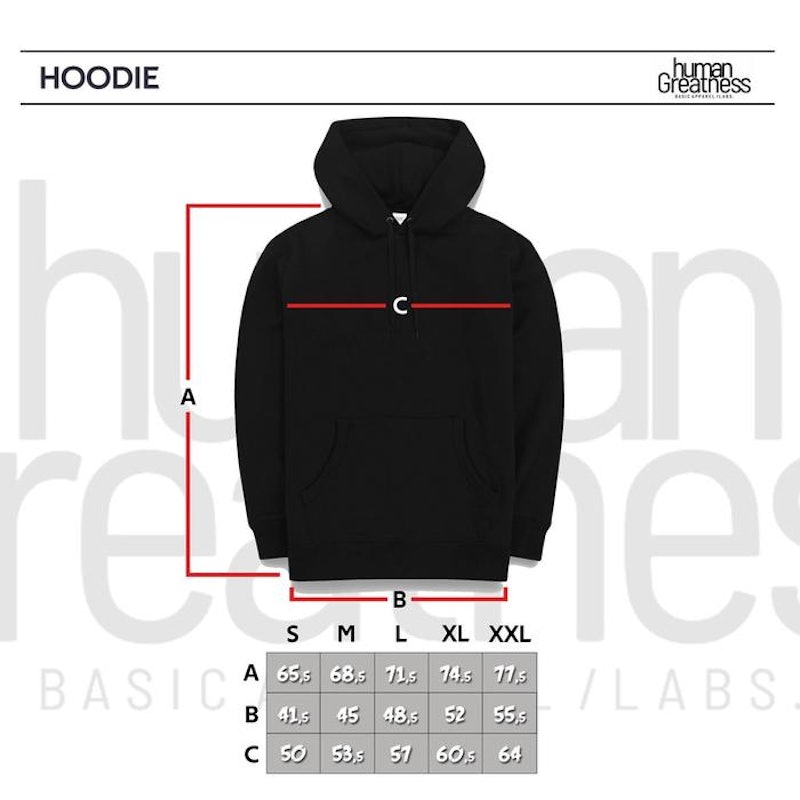 Human Greatness Midweight Hoodie HGBasic 2