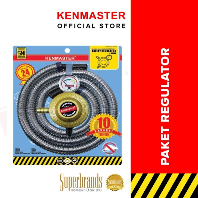 Paket Regulator Meter Selang Gas Protec 5