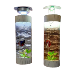 Aquarium Dinding Tabung Lampu LED