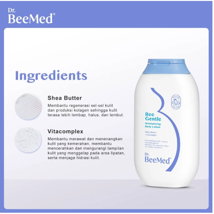 Docbee Deca Indonesia Dr.BeeMed Bee Gentle Moisturizing Body Lotion