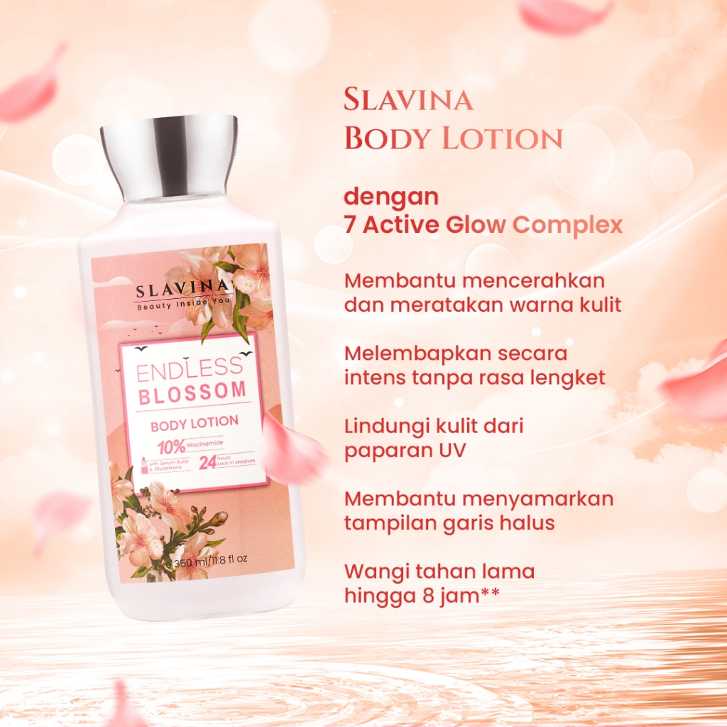 Rans Kosmetika Indonesia SLAVINA Endless Blossom Body Lotion