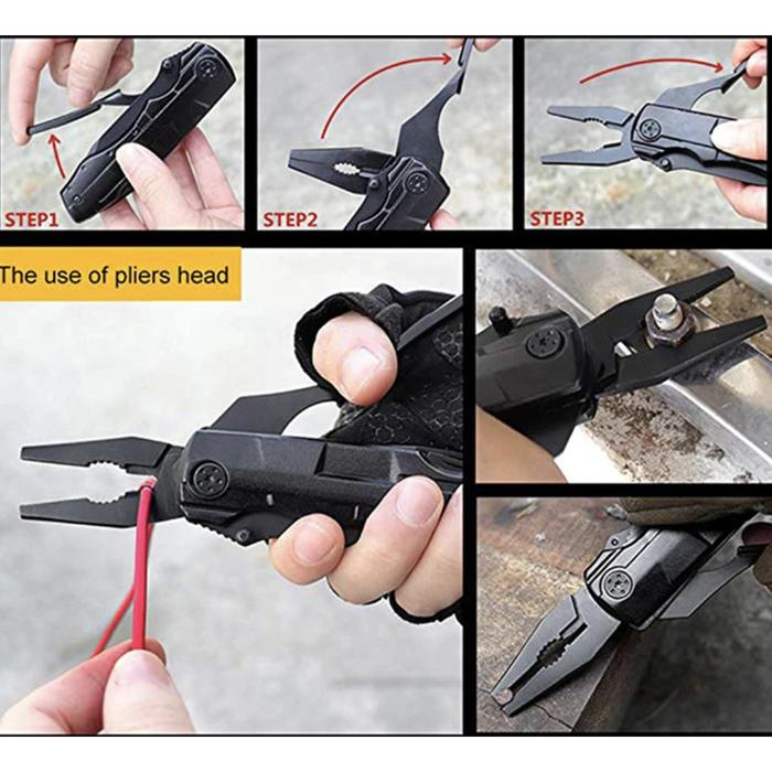  PLATO Pisau Tang Lipat Multifungsi 12 in 1
