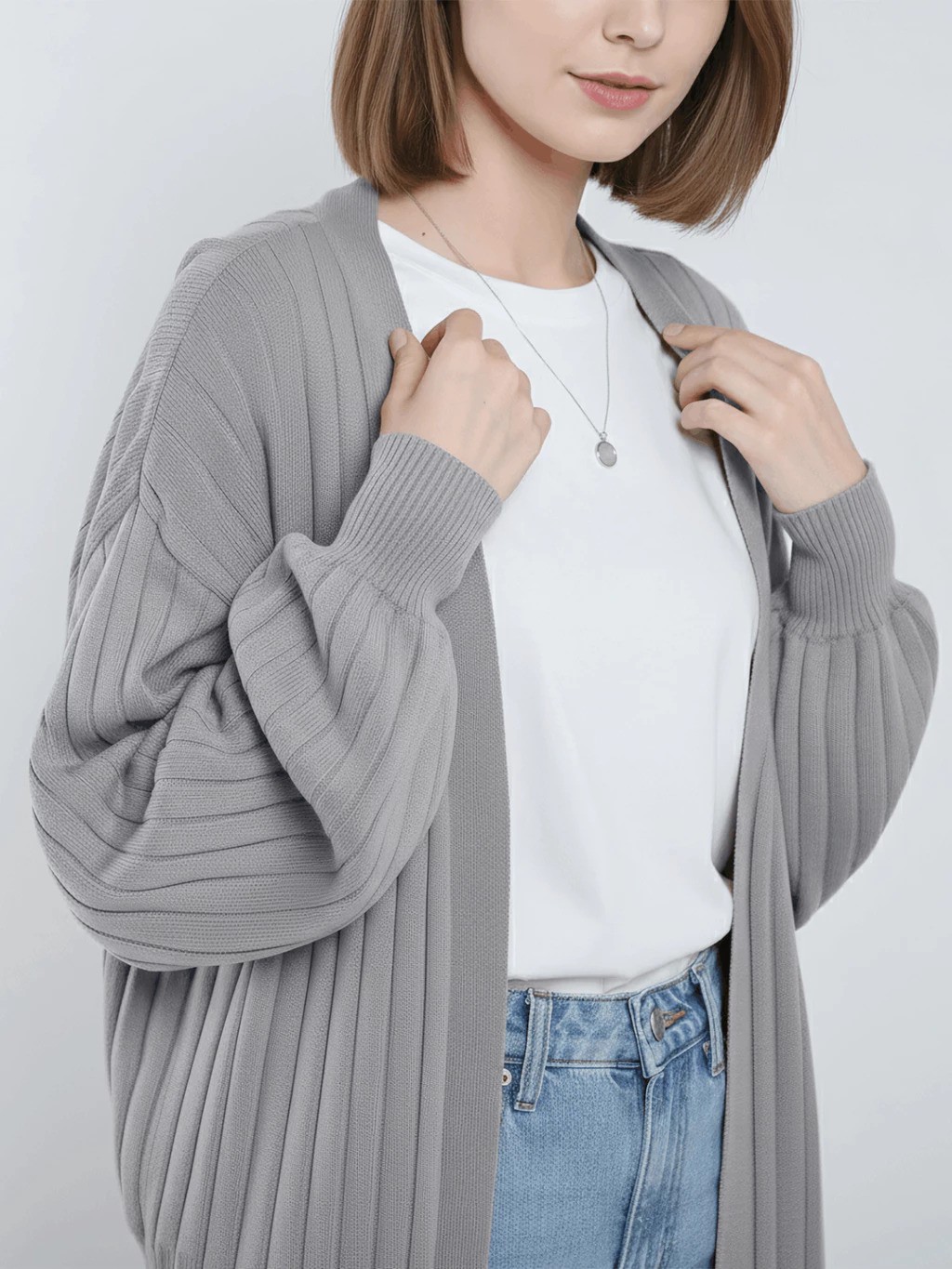 Artha Retailindo Perkasa ADA Cardigan Rubby Knit Oversized