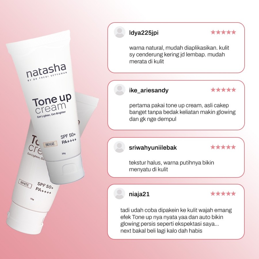 Natasha Tone Up Cream Beige SPF 50+ PA++++ 4