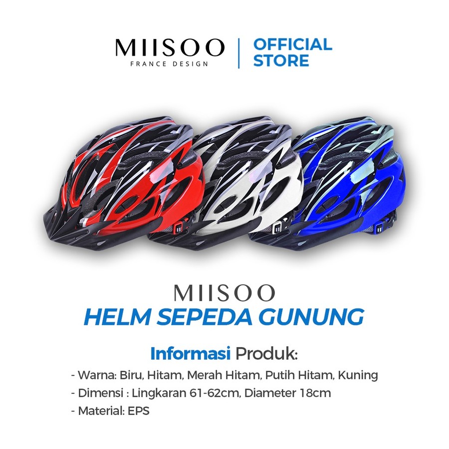 Dunia Internet Teknologi MIISOO Helm Sepeda Gunung
