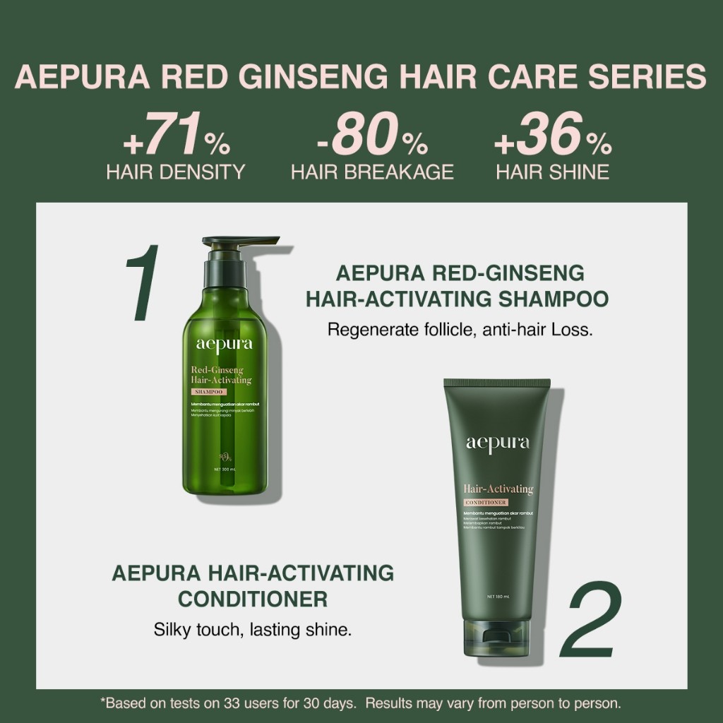 Aepura Kosmetik Indonesia aepura Red-Ginseng Hair-Activating Shampoo