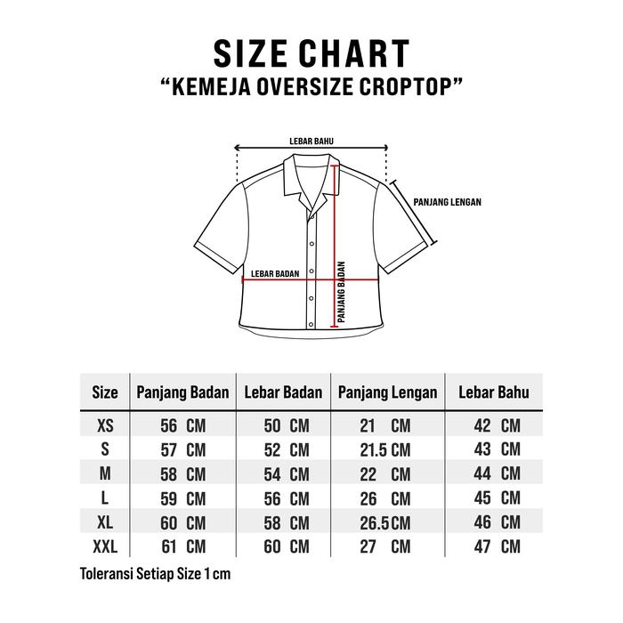 ADCO Pakis Mas Aerostreet Kemeja Crop Top Yuki White   QDBAA