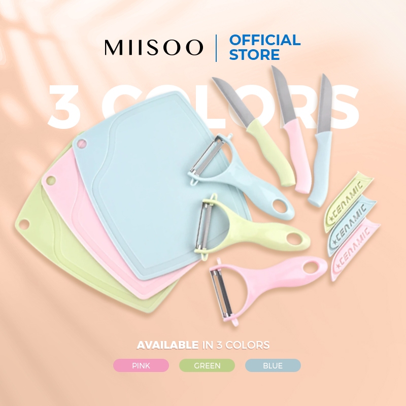 MIISOO MIISOO Talenan Pisau Set 3 In 1