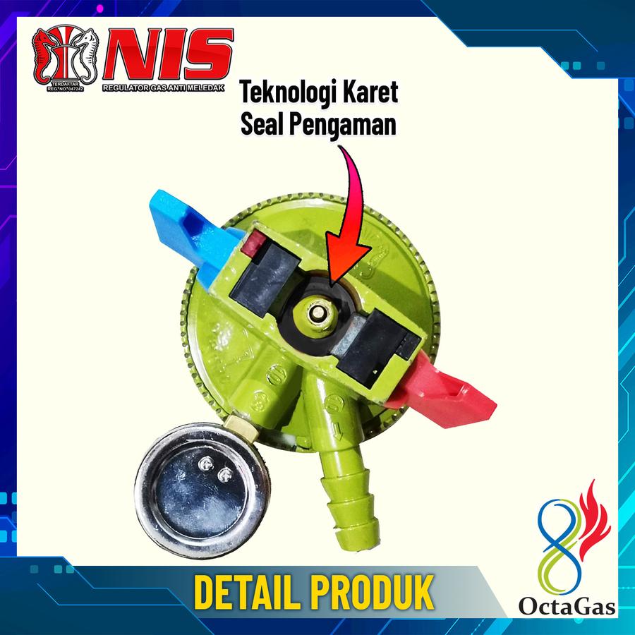 Gasindo Alam Semesta NIS Regulator Gas Tekanan Rendah N2-0707 S