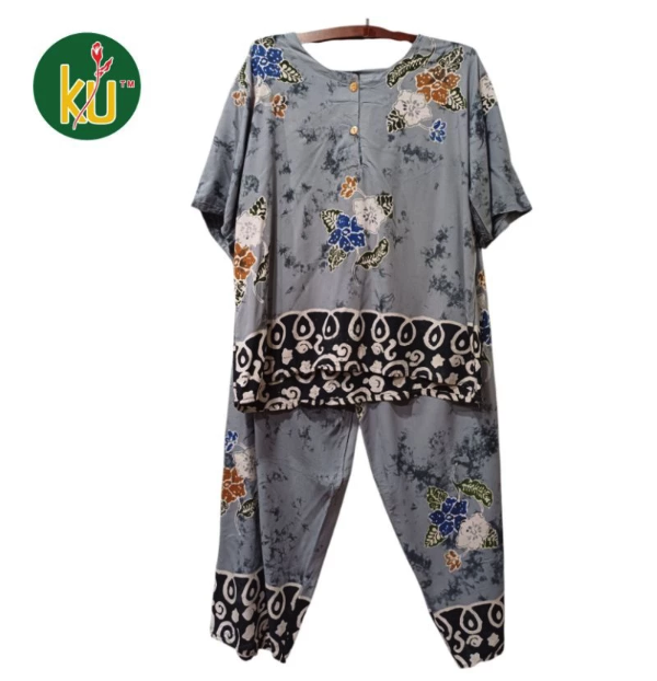 Batik Kencana Ungu Kencana Ungu Setelan CP Warna Jumbo