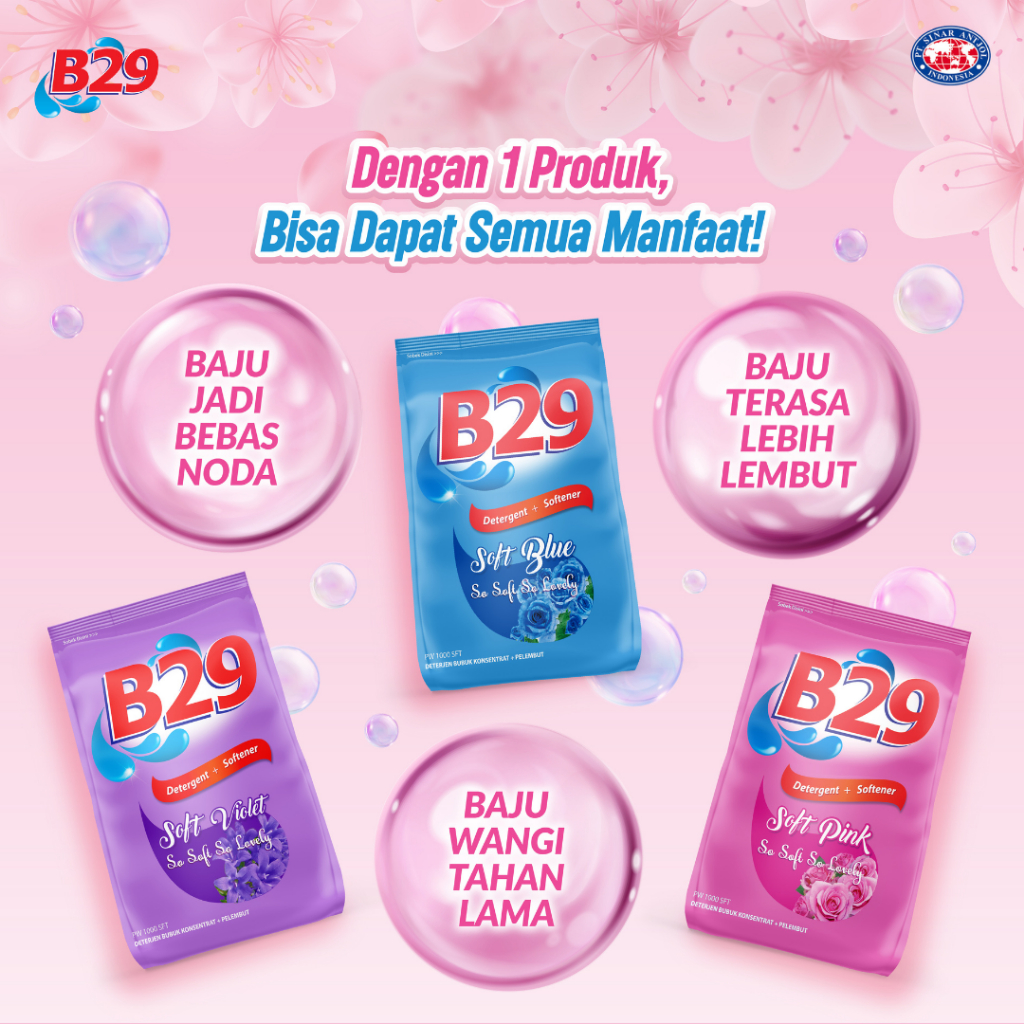 B29 Deterjen + Softener Soft Pink 5