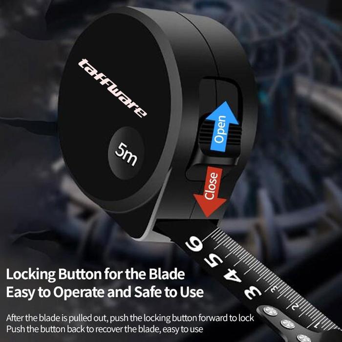 Jakarta Digital Nusantara Taffware Meteran Roll Tape Measure Lock System DSH-19