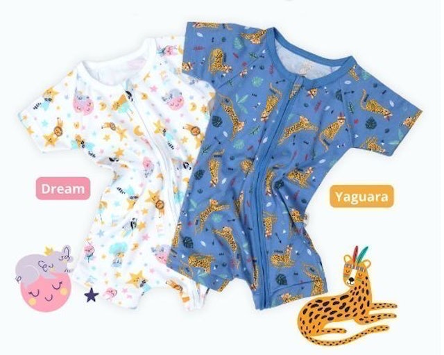 Bonbinzoo Romper Resleting Anak Bayi Perempuan
