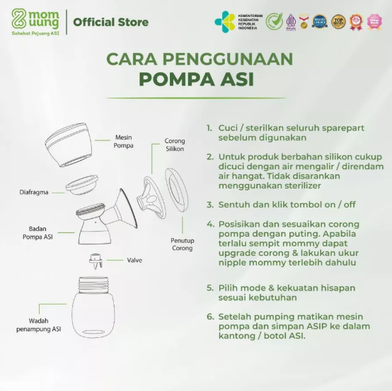 Ibu Anak Sukses Mom Uung Portable Breast Pump