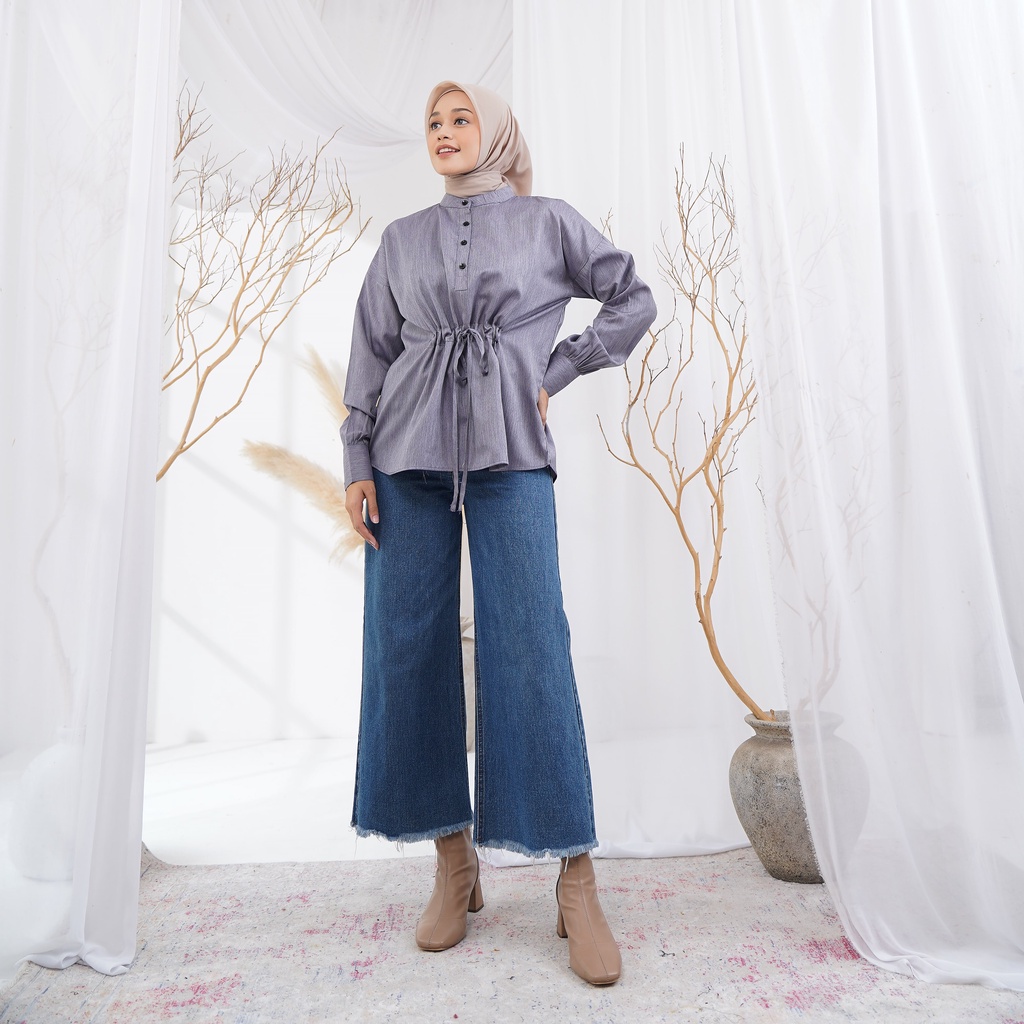 Kemeja Elina Lilac
