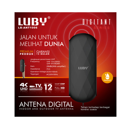 Luby Indonesia Luby Antena TV Digital LB-ANT1006