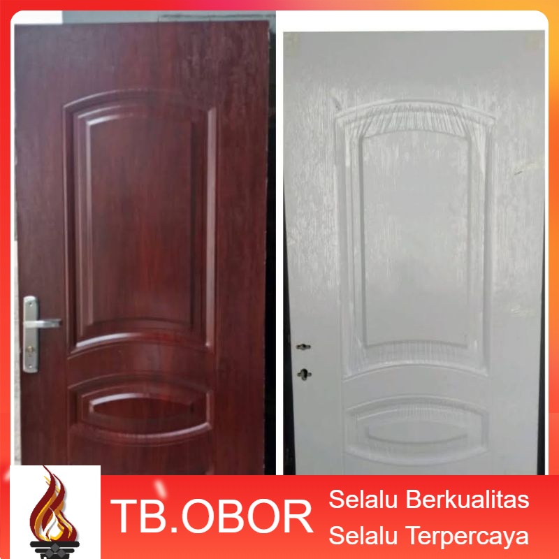 Pintu Rumah Baja Motif Oval Bulat Minimalis 3