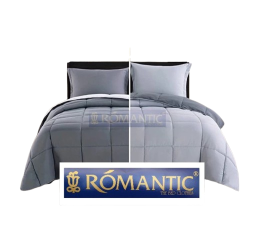 Romantic Two Tone Bedcover Sprei Set 180x200