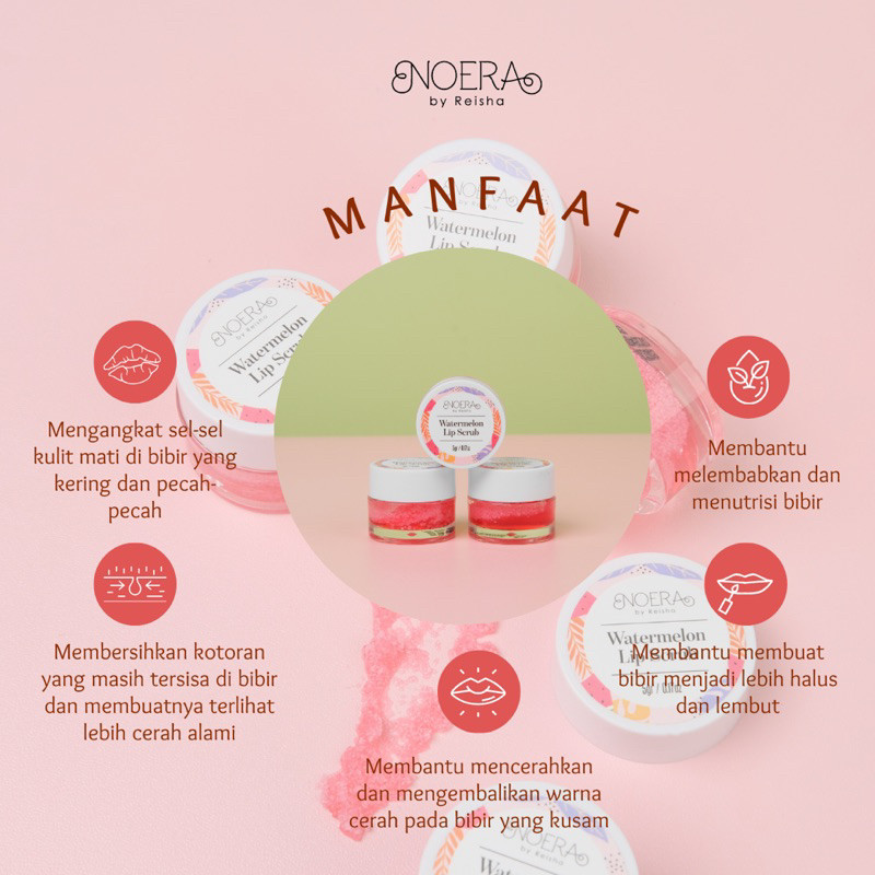  Noera by Reisha Noera Watermelon Lip Scrub