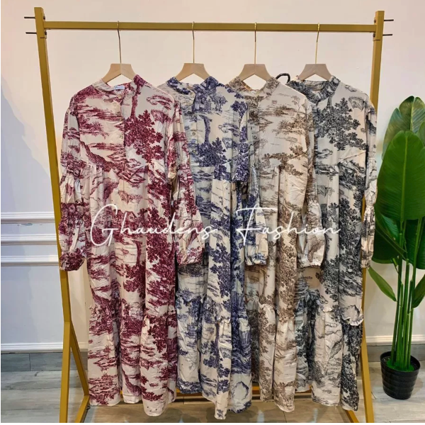 Ghaudens Ghaudens Long Dress Diorana Rayon Guardian 6767-1/2