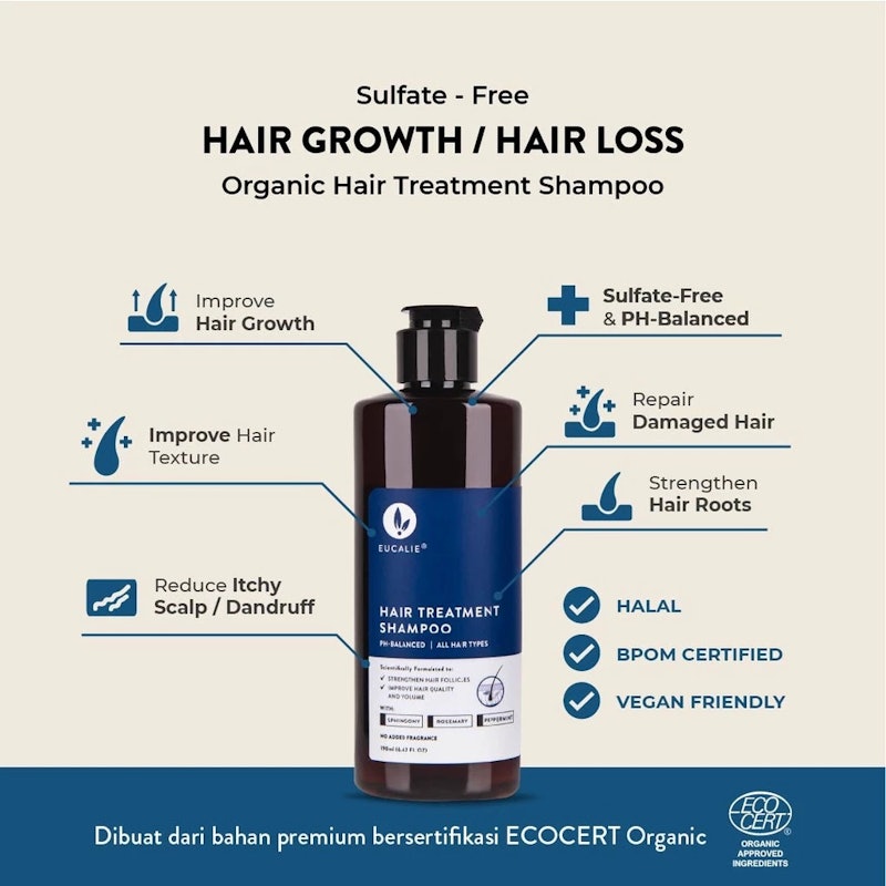 Eucalie Organic Hair Treatment Shampoo 4