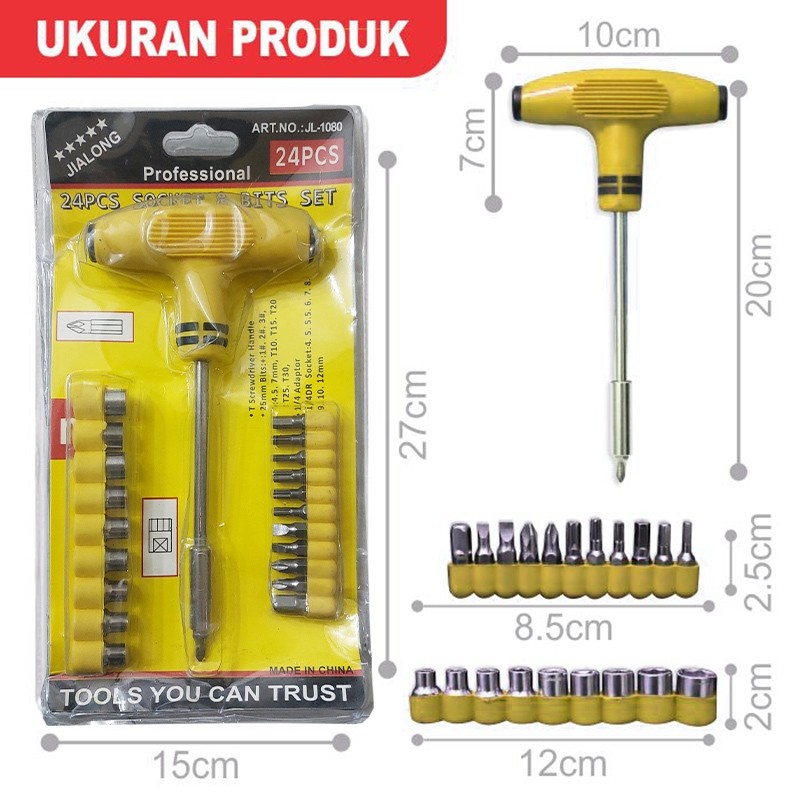 Puncak Gunung Screwdriver Bit Socket G1F1 1080