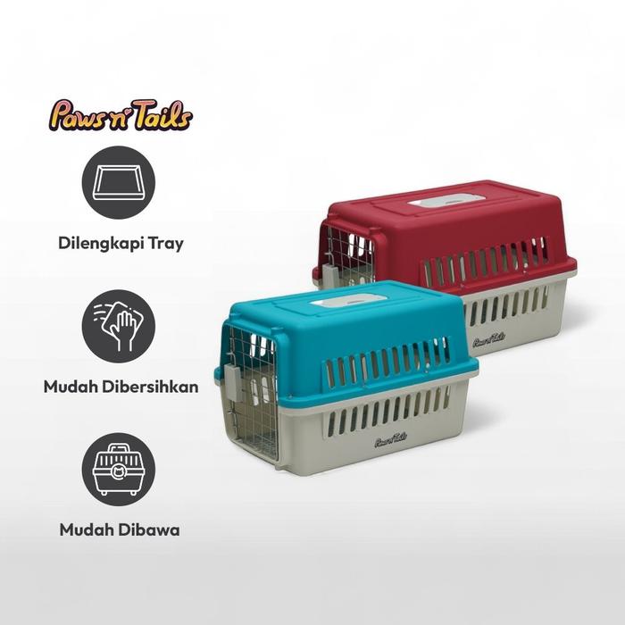 Paws N Tail Kandang Hewan Portable 1 Door 5