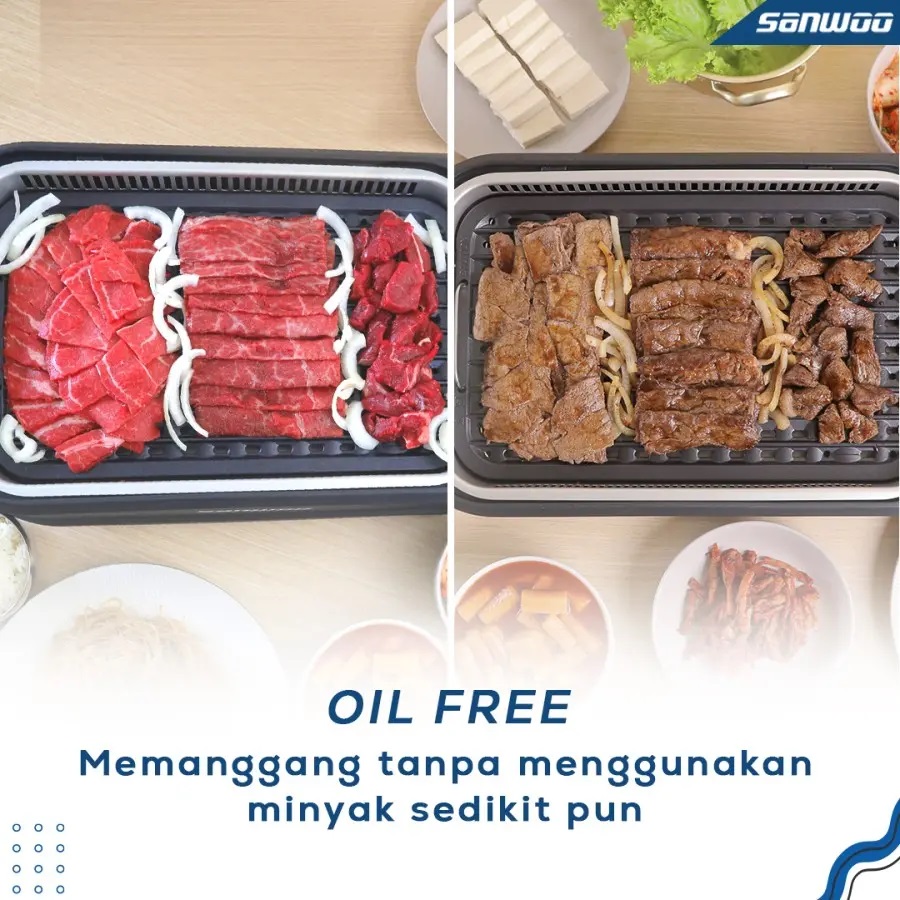 Sanwoo Digital Smokeless Indoor BBQ Grill 5