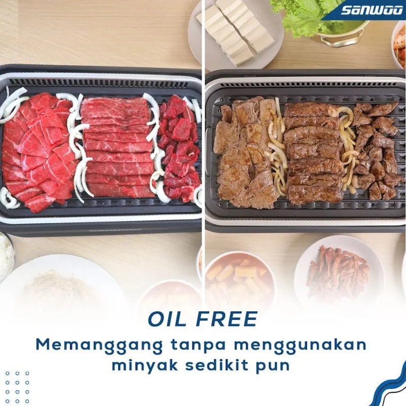 Sanwoo Digital Smokeless Indoor BBQ Grill 5