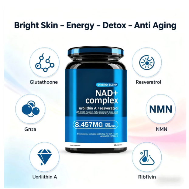  Synergy Blend NAD+ Complex Urolithin A + Resveratrol