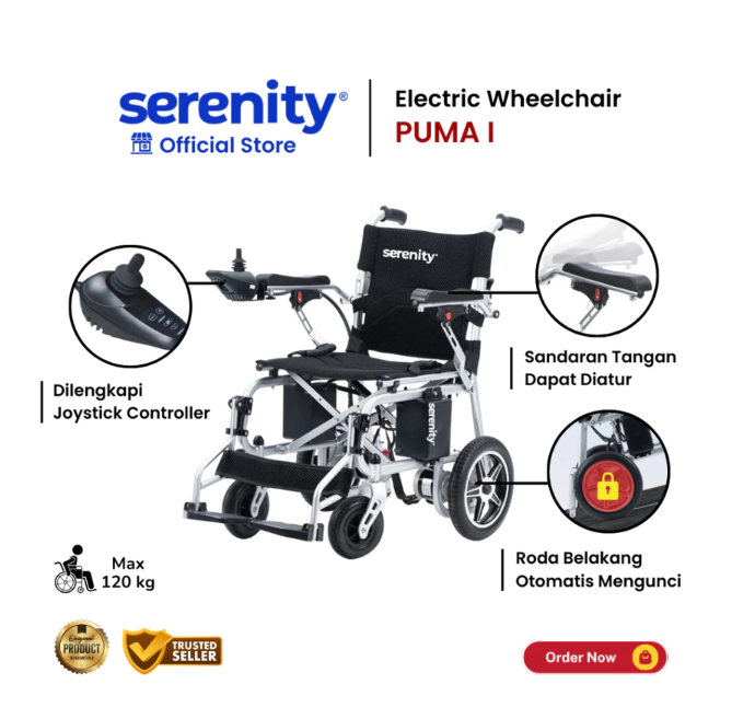 Serenity Indonesia Serenity Electric Wheelchair PUMA I