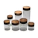 Trosten Round Glass Food Storage with Wooden Lid 1