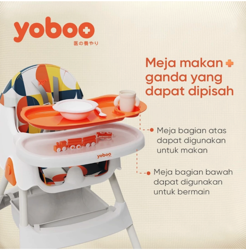 yoboo Adjustable Baby High Chair Portable 3