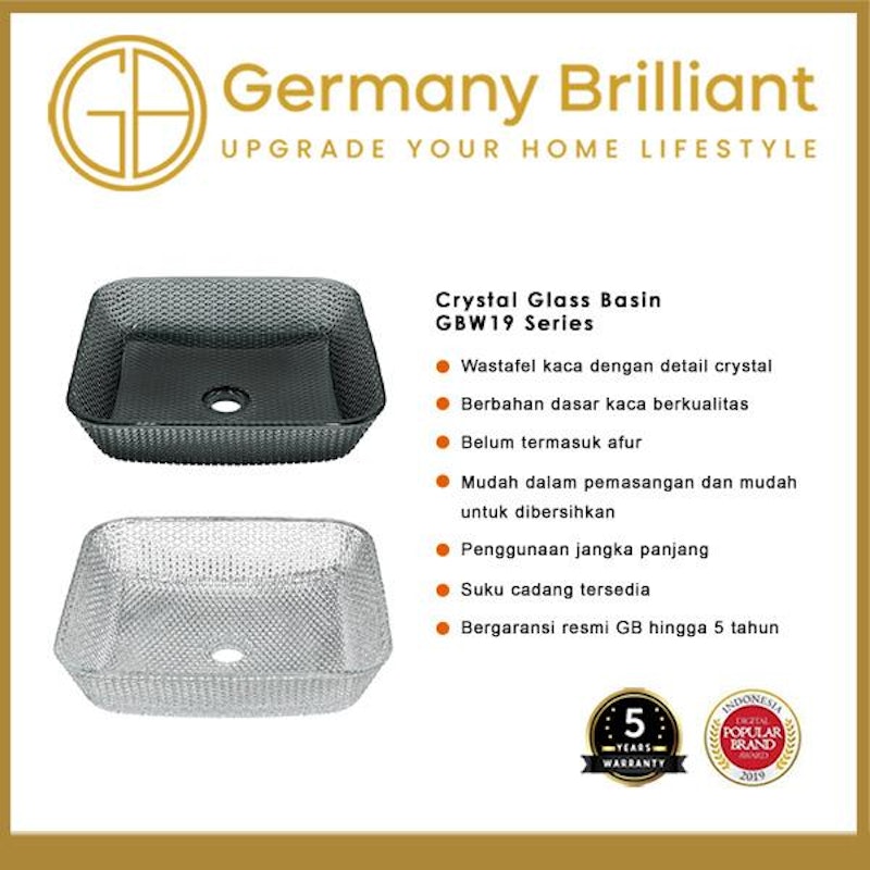 Germany Brilliant Crystal Glass Basin 3