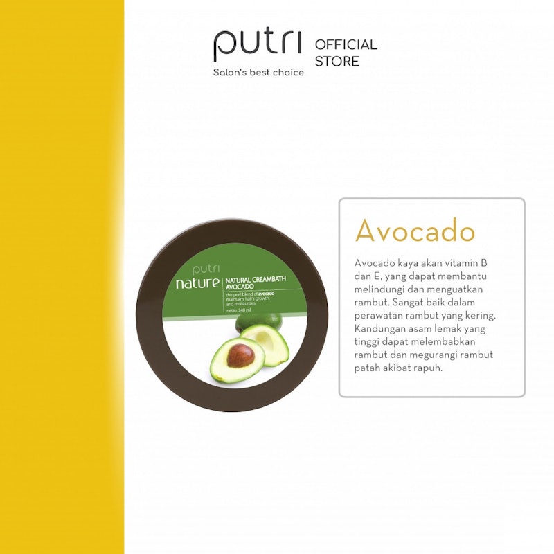 Putri Natural Creambath Avocado 3