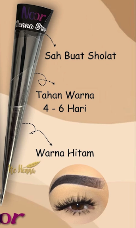 Noor Henna Brow Black 2