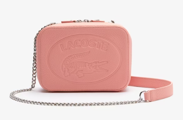 Women’s Croco Crew Grained Leather Zip Shoulder Bag ｜ LACNF3391NLH17