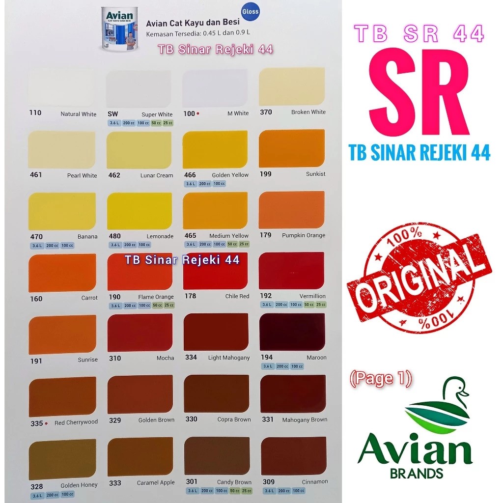 Avian Cat Kayu dan Besi