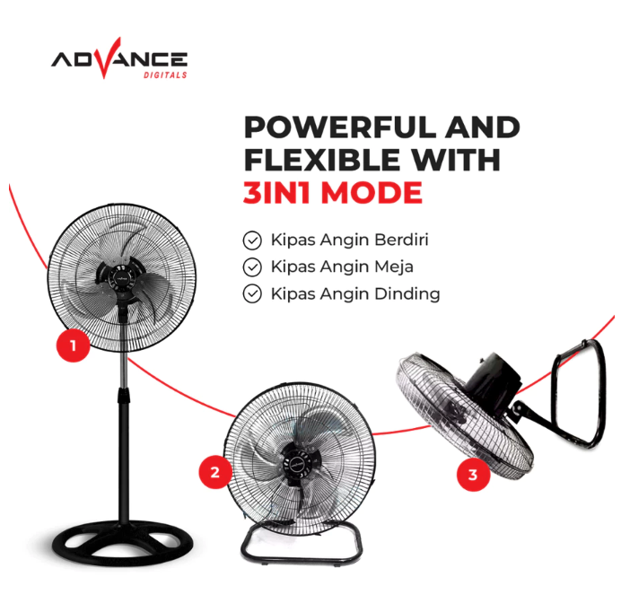 Advance Digitals Advance Kipas Angin 3 in 1  TDS-18