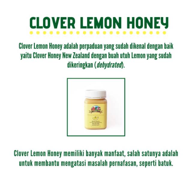 Clover Lemon Honey  