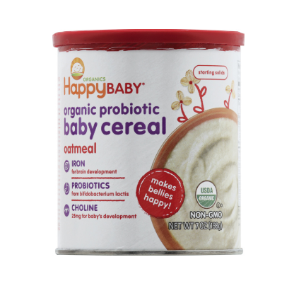 Happy Baby Organic Probiotic Oatmeal Baby Cereal 1