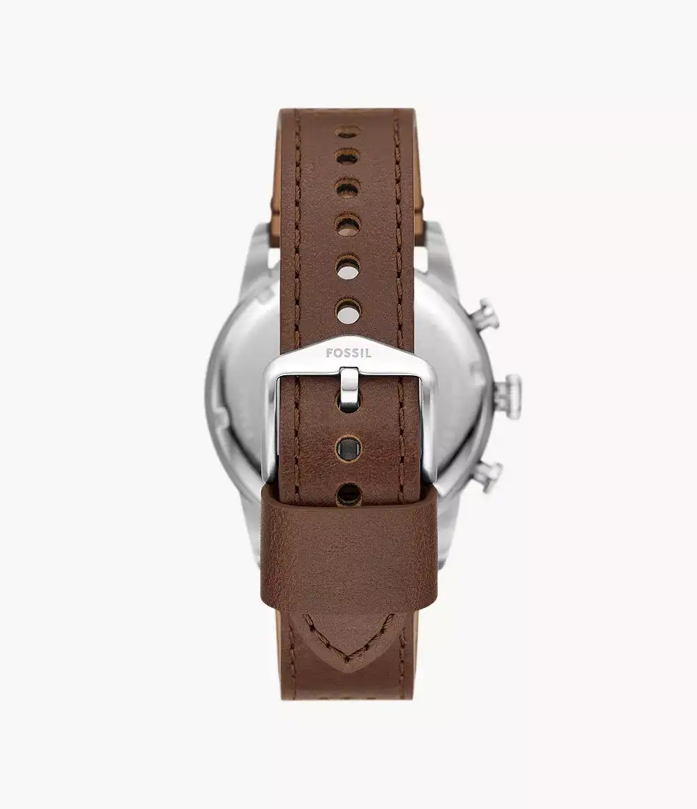 Sport Tourer Chronograph Brown Leather Watch 3