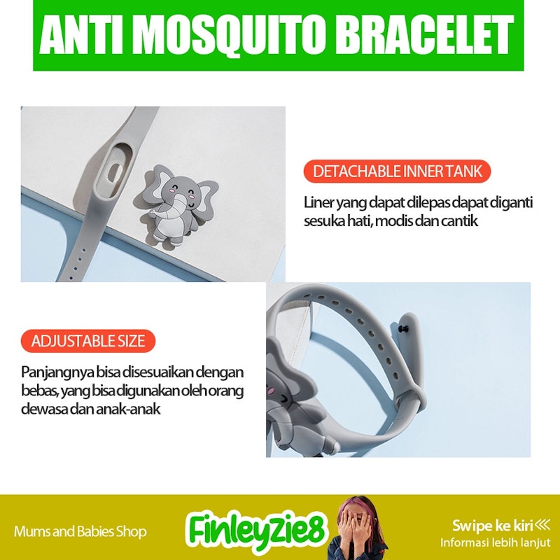 Gelang Anak Anti Nyamuk Cartoon Animal 5
