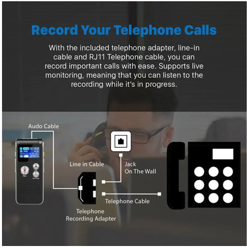 USB Voice Record Mini 8GB 5