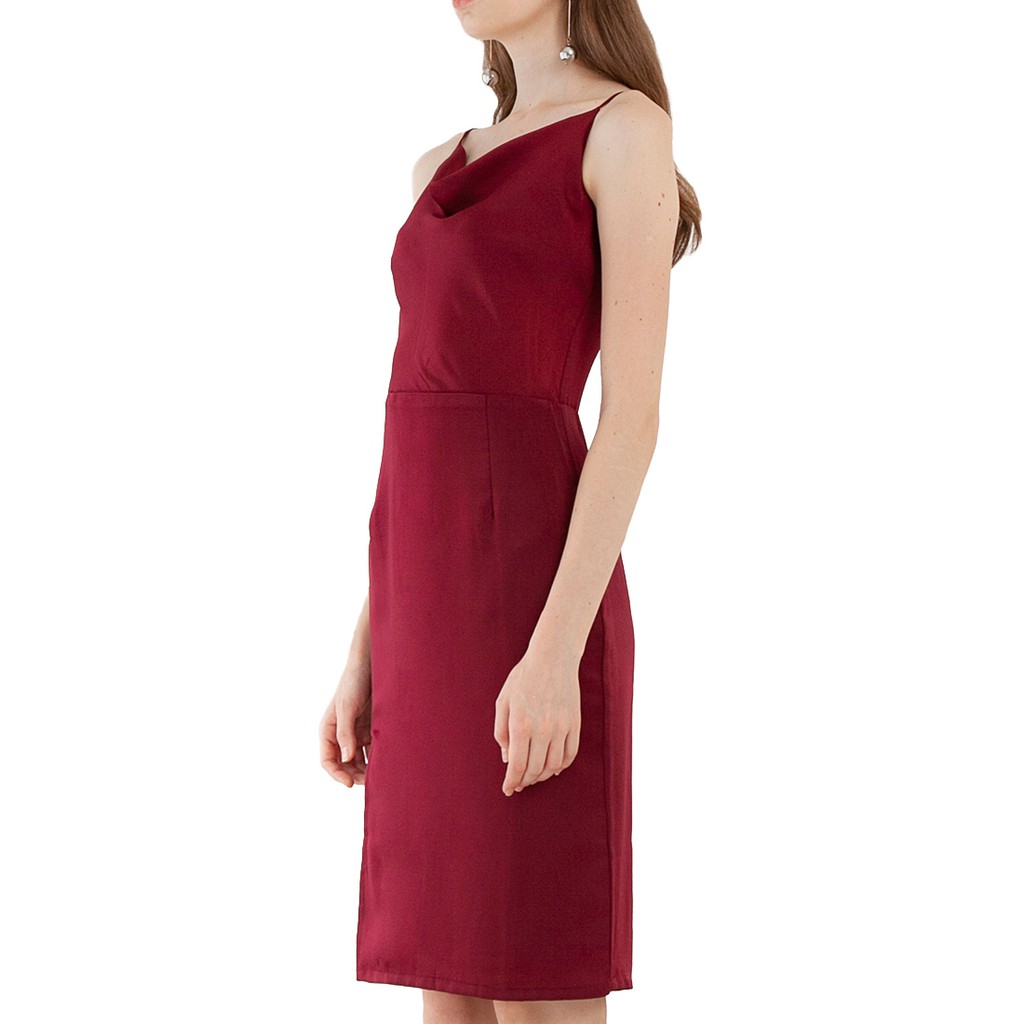 Cloth Inc Drapery Slit Dress
