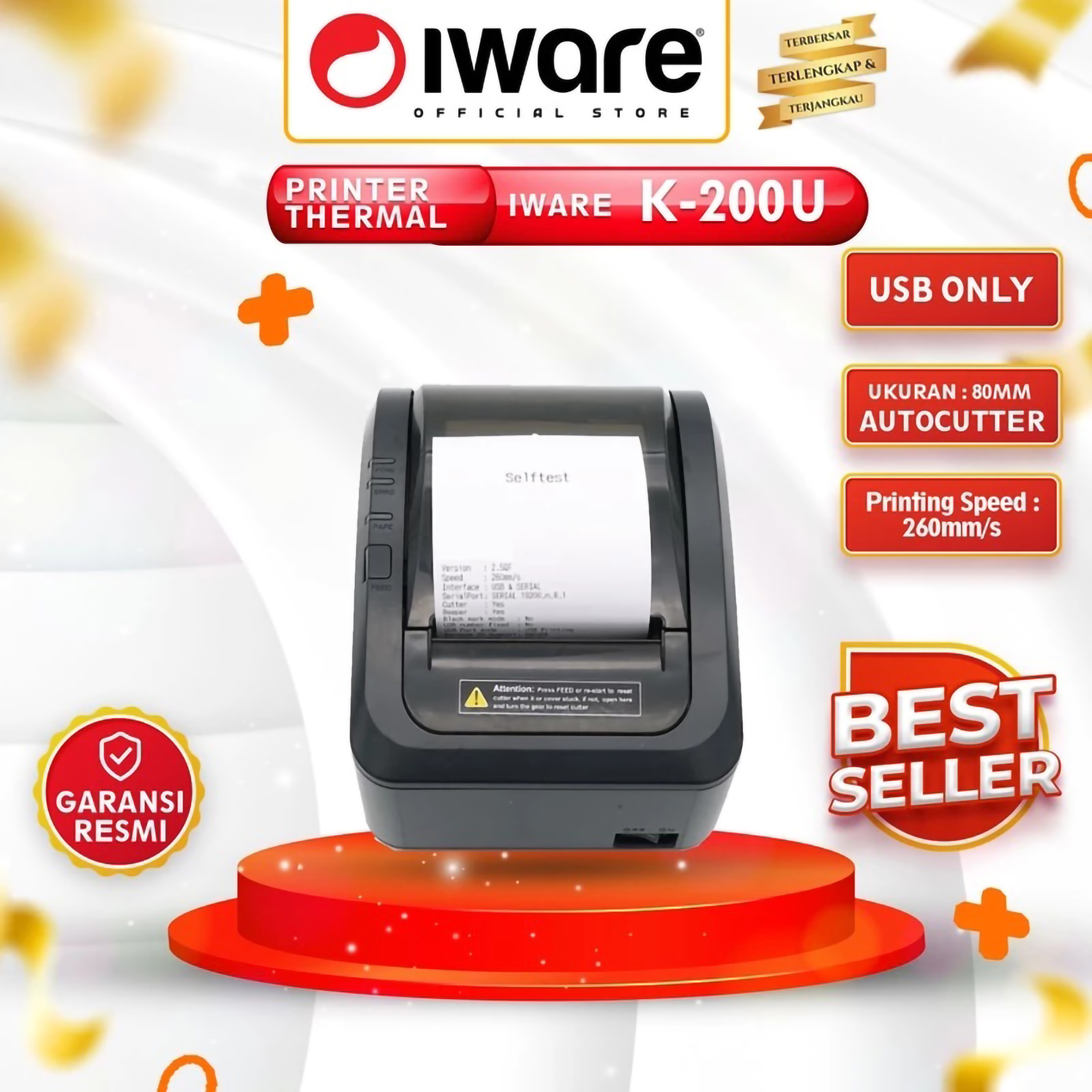 Iware Iware Printer Thermal Printer K-200U